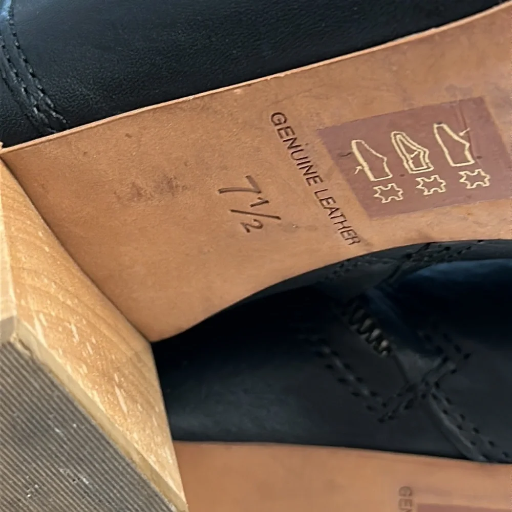 Madewell black leather booties boots - Picture 8 of 10
